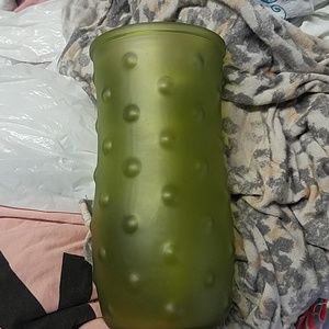 Vintage green vase Christmas